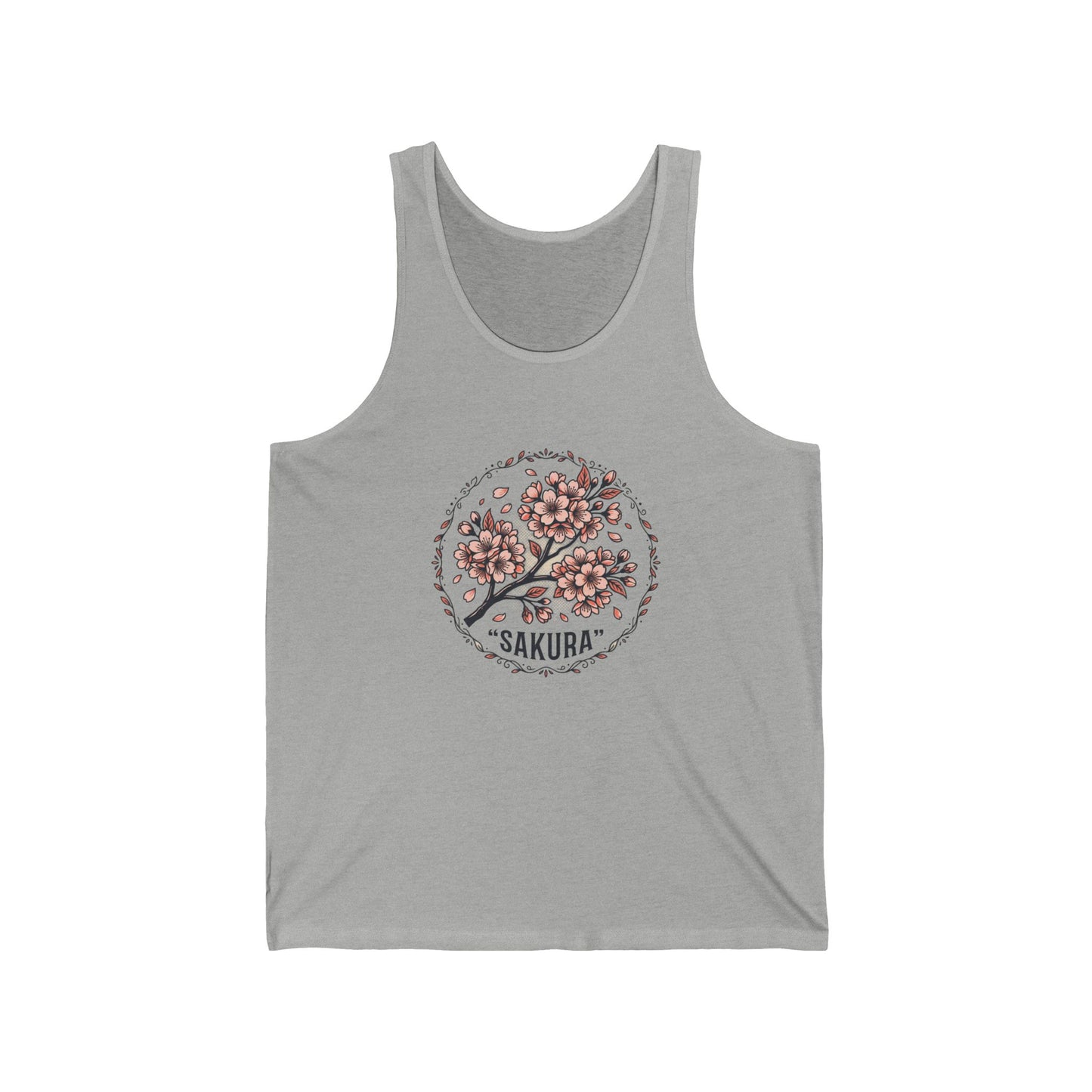 Sakura Cherry Blossom Tank Top — Floral Japanese Spring Graphic Tank