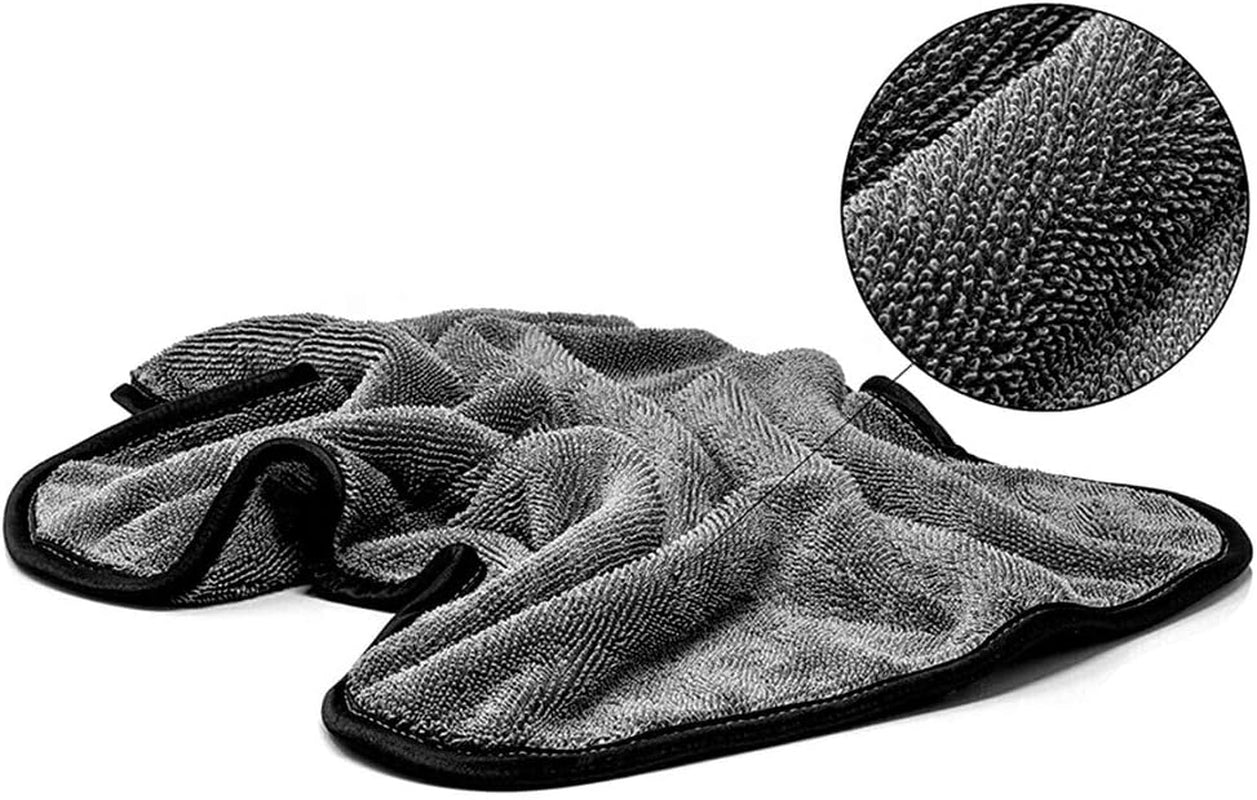 Microfiber Car Drying Towel, Shiny Bath Drying Towel Shower Cubicles Cloth for Water Removal in Shower and Bathroom (20X24Inches*2Pack)