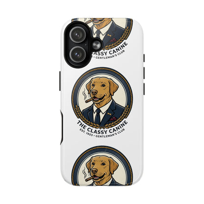 Classy Canine Tough Magnetic Phone Case — "The Classy Canine" Retro Dog Design