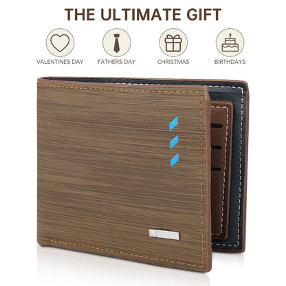 RFID Men’S Wallets, Stylish Bifold Wallets with 7 Credit Credit Cards 1 ID Window, Slim Minimalist Front Wallet/Credit Card Holder, Great Gift for Men