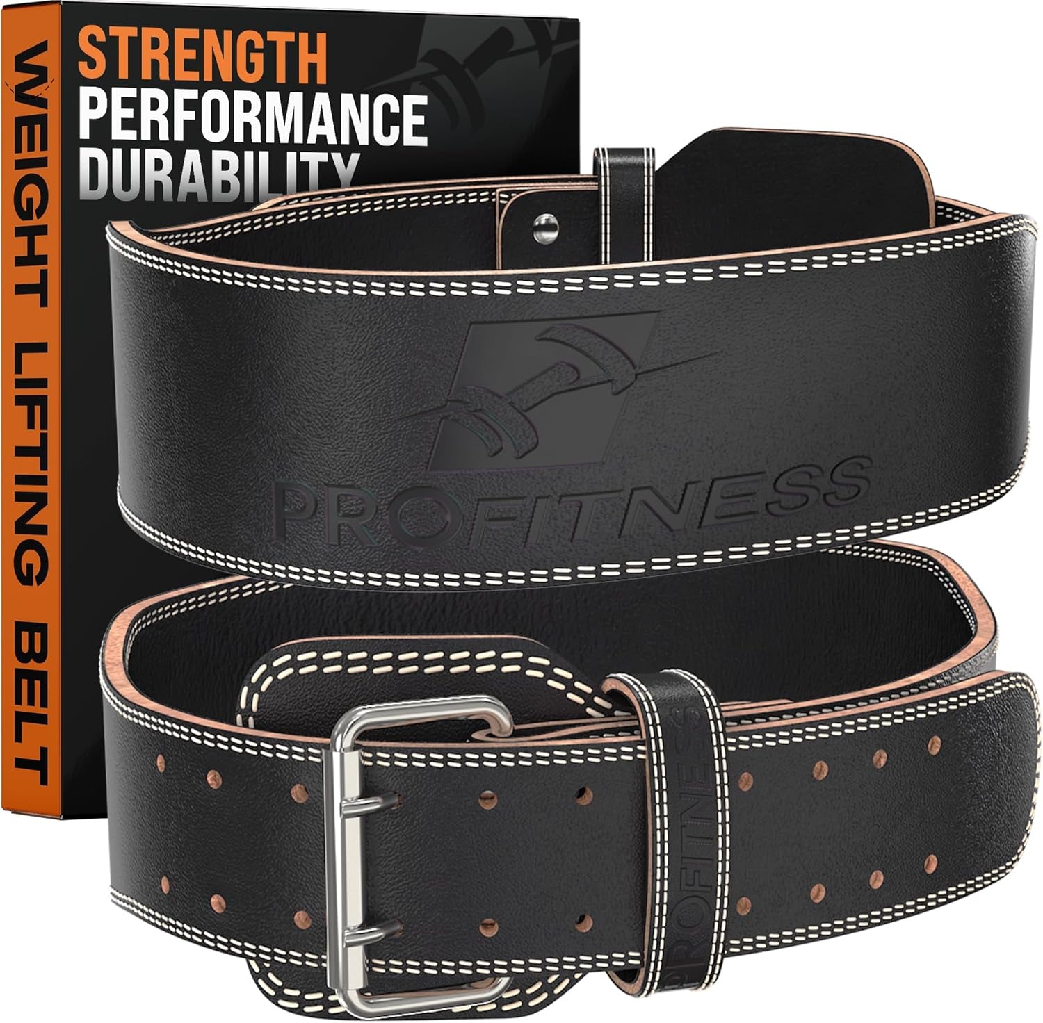 Weight Lifting Belt - Premium 4" Wide Functional Fitness Belt for Men & Women - Squat & Deadlift Support